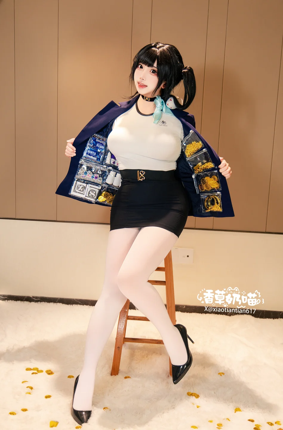 香草奶喵 - No.005 索拉 [136P,22V-2.36GB] tg@simisebaisi 【丝足阁】007.webp